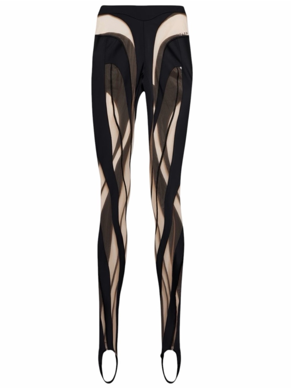 MUGLER | Paneled Mesh And Jersey Leggings